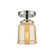 Nouveau One Light Semi-Flush Mount in Black Polished Nickel (405|284-1C-BPN-G58)