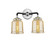 Nouveau Two Light Bath Vanity in Black Polished Nickel (405|284-2W-BPN-G58)