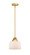 Nouveau 2 One Light Mini Pendant in Satin Gold (405|288-1S-SG-G71)