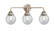Nouveau 2 LED Bath Vanity in Brushed Satin Nickel (405|288-3W-SN-G204-6-LED)