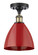 Ballston One Light Semi-Flush Mount in Black Antique Brass (405|516-1C-BAB-MBD-75-RD)