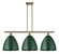 Ballston Three Light Island Pendant in Antique Brass (405|516-3I-AB-MBD-12-GR)