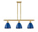 Ballston Three Light Island Pendant in Satin Gold (405|516-3I-SG-MBD-75-BL)