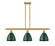 Ballston Three Light Island Pendant in Satin Gold (405|516-3I-SG-MBD-75-GR)