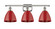 Ballston Three Light Bath Vanity in Polished Nickel (405|516-3W-PN-MBD-75-RD)