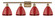 Ballston Four Light Bath Vanity in Brushed Brass (405|516-4W-BB-MBD-75-RD)