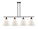 Ballston Urban Four Light Island Pendant in Matte Black (405|916-4I-BK-G41-L)