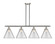 Ballston Urban Four Light Island Pendant in Brushed Satin Nickel (405|916-4I-SN-G42-L)