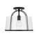 Madison One Light Semi Flush Mount in Matte Black (65|247011MB)