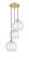 Ballston Three Light Pendant in Satin Gold (405|113B-3P-SG-G1215-10)