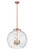 Essex Three Light Pendant in Antique Copper (405|221-3S-AC-G1215-18)