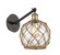 Ballston One Light Wall Sconce in Black Antique Brass (405|317-1W-BAB-G122-8RB)