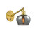Ballston One Light Wall Sconce in Satin Gold (405|317-1W-SG-G93)