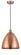 Edison LED Mini Pendant in Antique Copper (405|616-1P-AC-MBD-12-AC-LED)