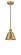 Edison LED Mini Pendant in Brushed Brass (405|616-1P-BB-M8-LED)