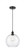 Edison One Light Mini Pendant in Matte Black (405|616-1P-BK-G122-10)