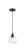 Edison One Light Mini Pendant in Matte Black (405|616-1P-BK-G124-6)