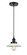 Edison One Light Mini Pendant in Matte Black (405|616-1PH-BK-G1)