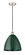 Edison One Light Mini Pendant in Polished Nickel (405|616-1P-PN-MBD-12-GR)