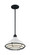 Newbridge One Light Pendant in Gloss White / Black Accents (72|60-7024)