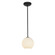 Japanese Lantern One Light Pendant in Oil Rubbed Bronze (18|28085-1R-ORB/WHTLN)