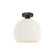 Castilla One Light Flush Mount in Matte Black/Opal Matte Glass (452|FM506312MBOP)