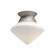 Nora One Light Flush Mount in Brushed Nickel/Opal Matte Glass (452|FM537508BNOP)