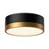 Brisbane Two Light Flush Mount in Aged Gold/Matte Black (452|FM556212AGMB)