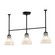 Westlake Three Light Linear Pendant in Glossy Opal Glass/Matte Black (452|LP540334MBGO)