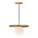 Plume One Light Pendant in Brushed Gold/Opal Matte Glass (452|PD501212BGOP)