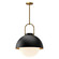 Harper One Light Pendant in Matte Black/Opal Matte Glass (452|PD507216MBOP)