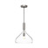 Belleview One Light Pendant in Brushed Nickel/Clear Glass (452|PD532312BNCL)