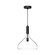 Belleview One Light Pendant in Clear Glass/Matte Black (452|PD532312MBCL)