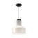 Westlake One Light Pendant in Glossy Opal Glass/Matte Black (452|PD540411MBGO)