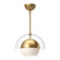 Lucy One Light Pendant in Brushed Gold/Opal Matte Glass (452|PD568212BGOP)