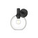 Castilla One Light Vanity in Clear Glass/Matte Black (452|WV506108MBCL)