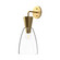 Arlo One Light Vanity in Brushed Gold/Clear Glass (452|WV534007BGCL)