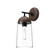 Emil One Light Vanity in Matte Black/Walnut (452|WV542007MBWT)