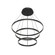 Cerchio LED Chandelier in Black (347|CH87332-BK)