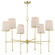 Huntington Six Light Chandelier in Satin Brass (16|32366WTSBR)