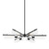 Ariel Six Light Chandelier in Soft Black (428|H326806-SBK)