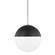 Renee One Light Pendant in Polished Nickel/Black (428|H344701L-PN/BK)