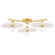 Tinsley Three Light Semi Flush Mount in Aged Brass (428|H499603-AGB/CCR)