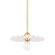 Tinsley One Light Pendant in Aged Brass/Ceramic Gloss Cream (428|H499701-AGB/CCR)