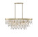 Livorno Eight Light Linear Chandelier in Noble Brass (51|1-1847-8-127)