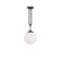 Becker One Light Pendant in Matte Black (51|7-180-1-89)