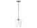 Octave One Light Pendant in Warm Brass (51|7-4036-1-322)