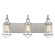 Lansing Three Light Bath Bar in Satin Nickel with Polished Nickel Accents (51|8-1780-3-111)