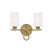 Woodbury Two Light Bath Bar in Warm Brass (51|8-530-2-322)