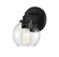 Carson One Light Wall Sconce in Matte Black (51|9-4050-1-BK)